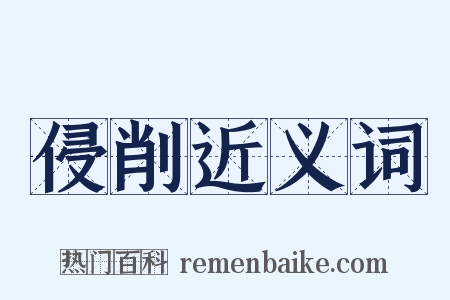 侵削近义词是什么意思的图片